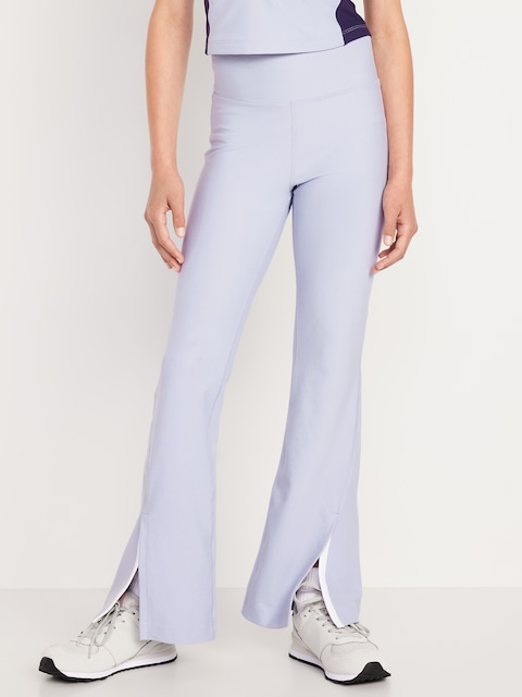 Legging performance PowerSoft jambe évasée à taille haute pour fille - Or