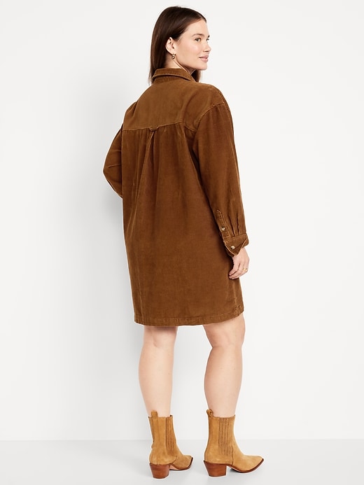 Image number 6 showing, Corduroy Mini Shirt Dress