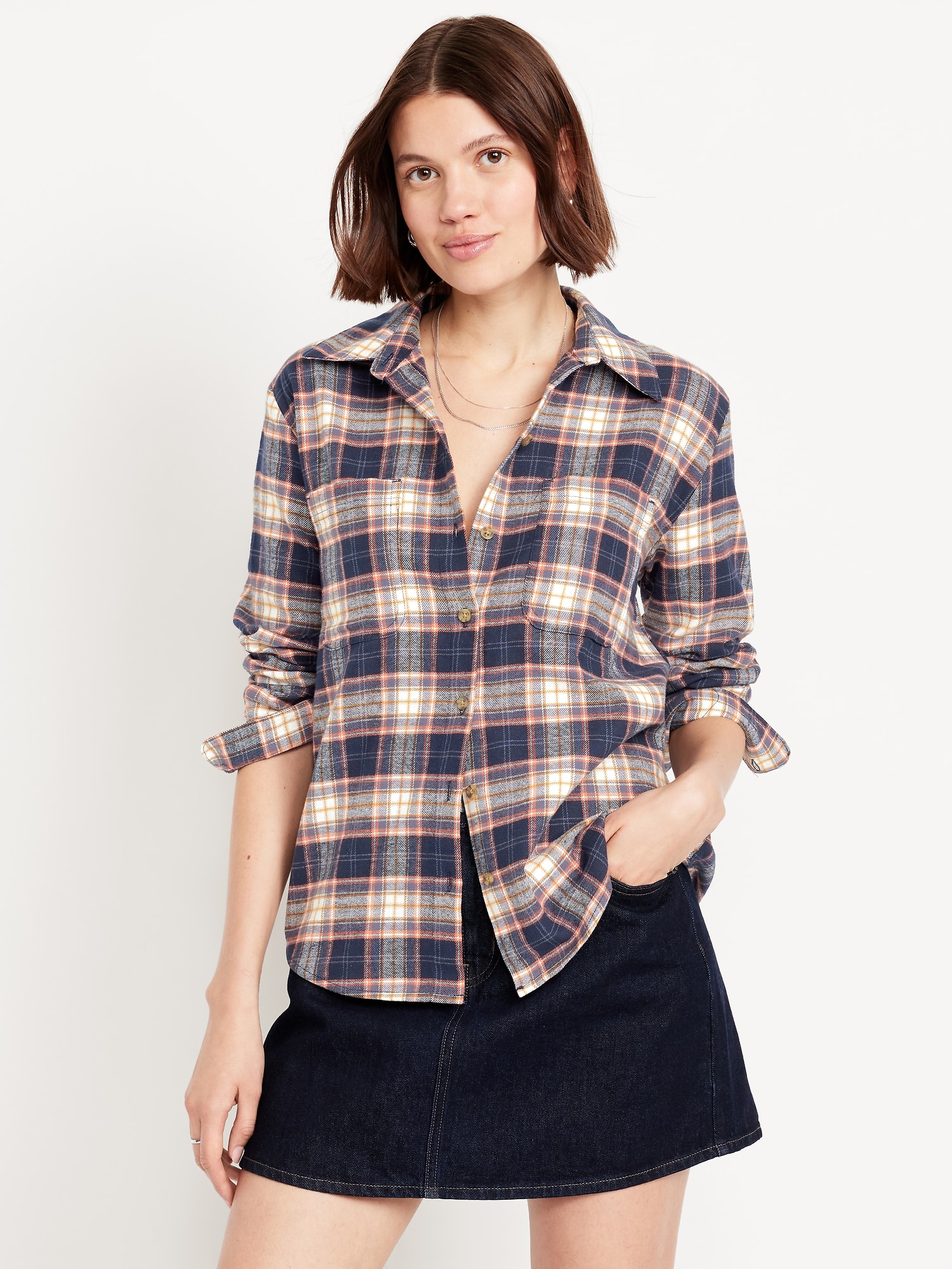 Button-Down Boyfriend Shirt