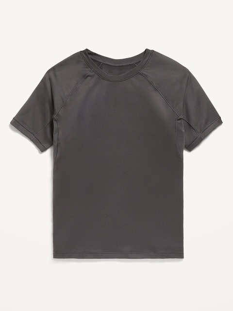 UltraBase Short-Sleeve Performance T-Shirt for Boys - Panther Gray