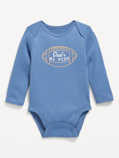 Long-Sleeve Graphic Bodysuit for Baby - Cowboy Blue