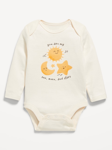 Long-Sleeve Graphic Bodysuit for Baby - Creme De La Creme