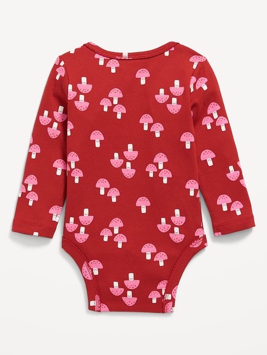 Image number 2 showing, Printed Long-Sleeve Bodysuit for Baby