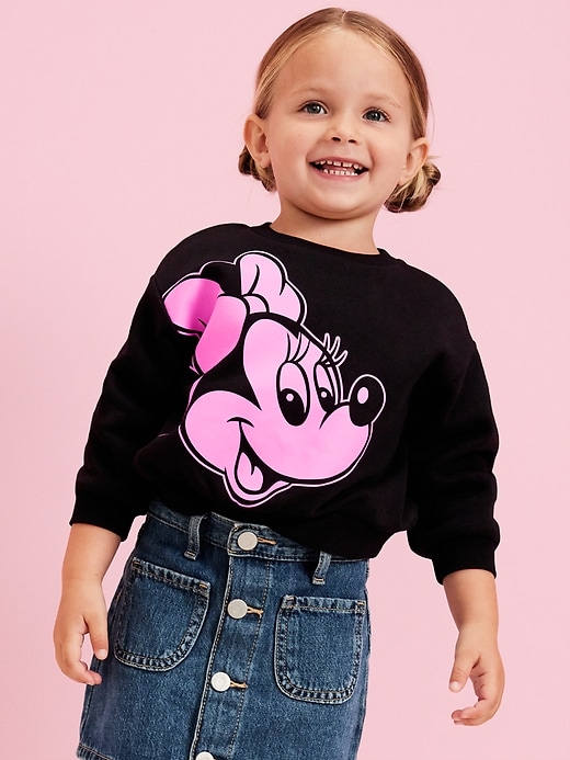 View large product image 1 of 5. Old Navy x Disney© Minnie Mouse Crew-Neck Sweatshirt for Toddler Girls