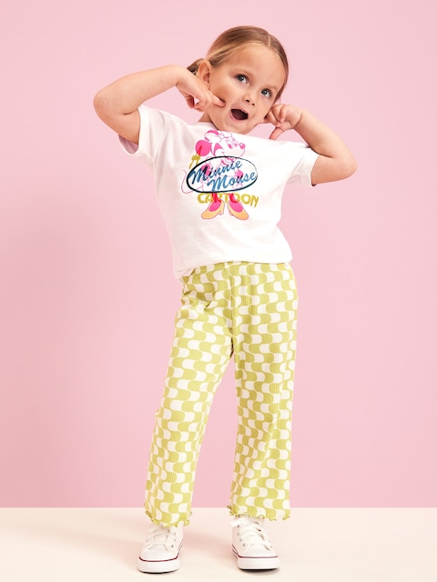 Old Navy x Disney© Minnie Mouse Tunic and Flare-Leg Pants Set for Toddler Girls - White