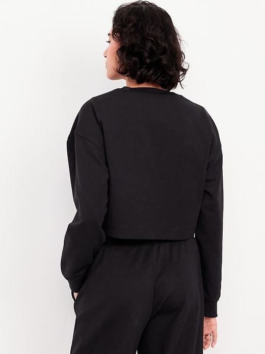 Image number 2 showing, Dynamic Fleece Oversized Crop Sweatshirt