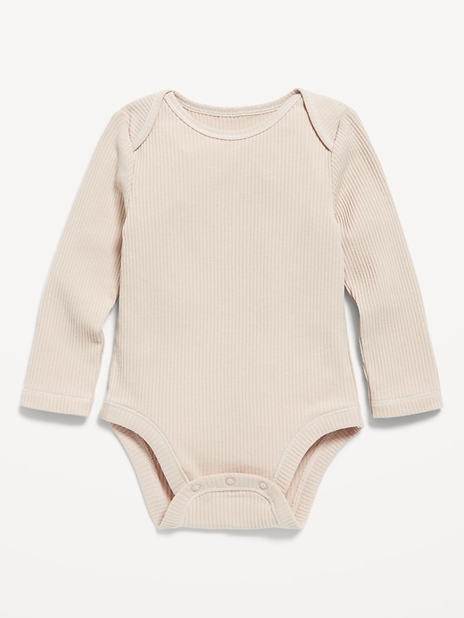 Voir une image plus grande du produit 1 de 1. Cache-couche à manches longues en tricot côtelé unisexe pour bébé