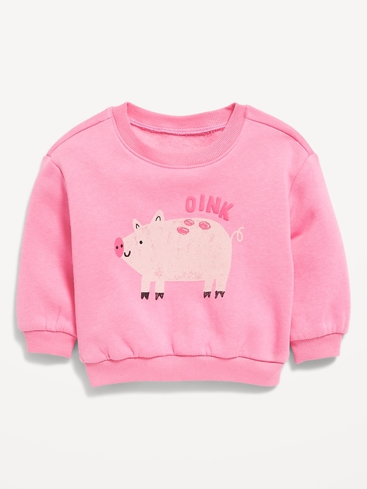 View large product image 1 of 2. Printed Crew-Neck Sweatshirt for Baby