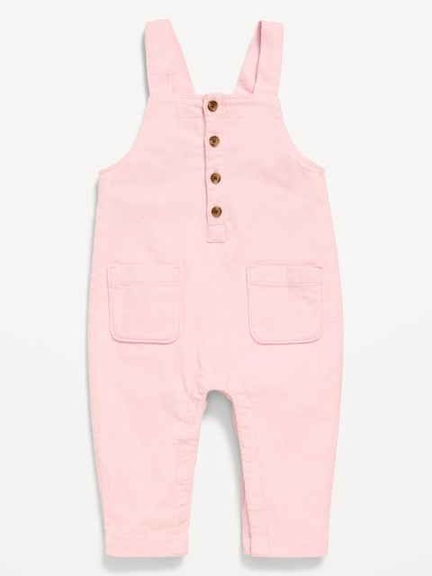 Corduroy Pocket Overalls for Baby - Red