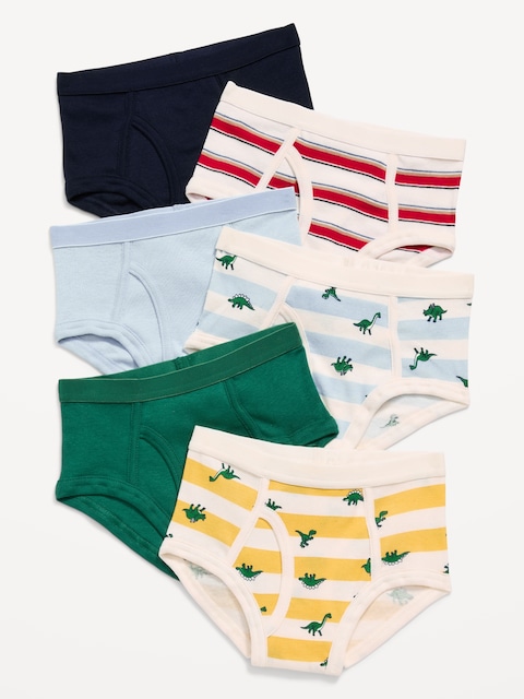 Underwear Brief 6-Pack for Toddler Boys - Multi