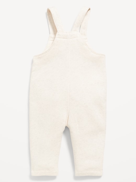 View large product image 2 of 2. Fleece Button-Front Overalls for Baby