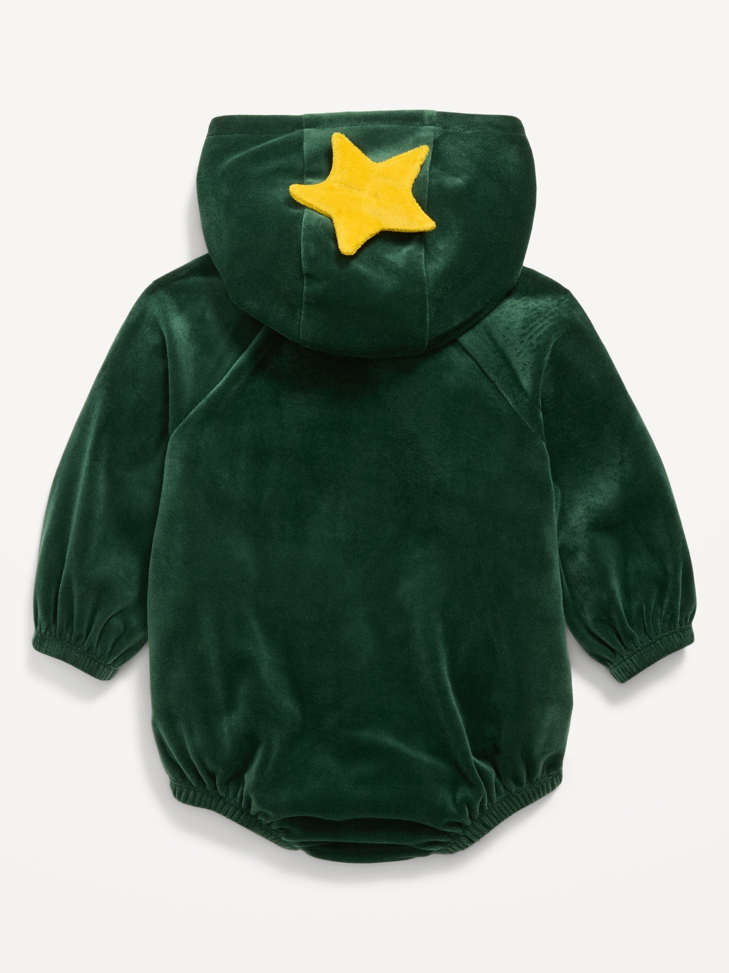 Unisex "Holiday Tree" Costume Hooded One-Piece Romper for Baby