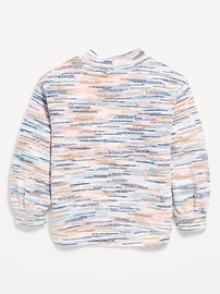 Image number 2 showing, Cozy Mock-Neck Chenille Sweater for Toddler Girls