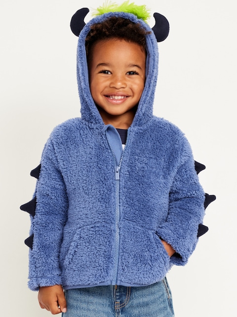 Critter Hooded Jacket for Toddler Boys - Blue