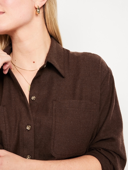 Image number 3 showing, Button-Down Boyfriend Shirt