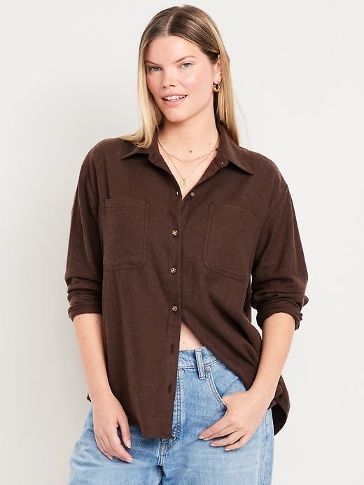 Image number 4 showing, Button-Down Boyfriend Shirt