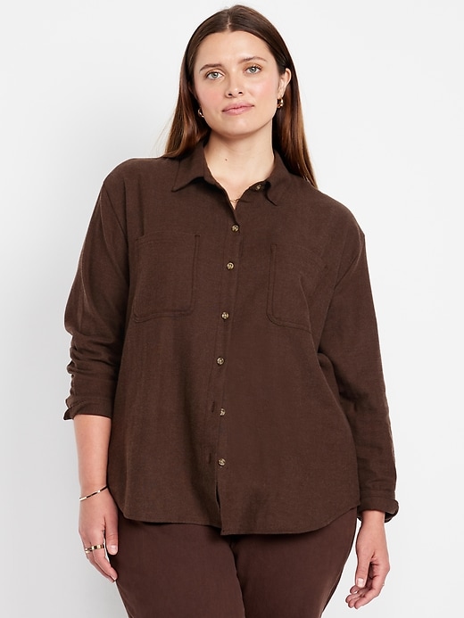 Image number 6 showing, Button-Down Boyfriend Shirt