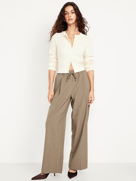 Image number 1 showing, High-Waisted Billie Wide-Leg Trouser