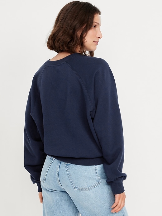 Image number 2 showing, SoComfy Oversized Graphic Raglan Sweatshirt