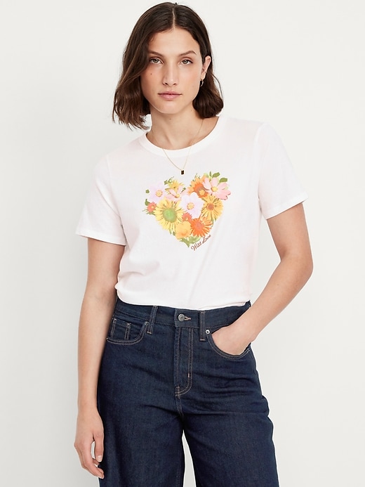 Image number 1 showing, EveryWear Crew-Neck Graphic T-Shirt