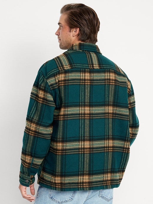 Image number 2 showing, Oversized Heavyweight Plaid Flannel Shirt