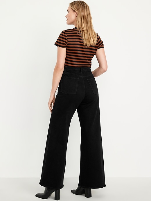 Image number 5 showing, Extra High-Waisted Super Wide-Leg Jeans