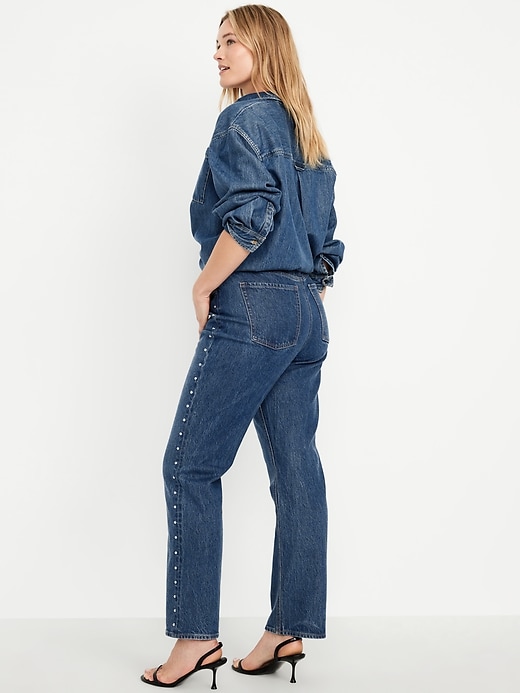 L'image numéro 5 présente Jean droit à taille très haute