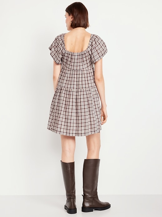 Image number 2 showing, Tiered Mini Swing Dress