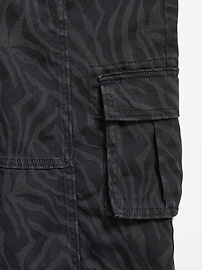 Image number 2 showing, Printed Super Baggy Wide-Leg Cargo Pants for Girls