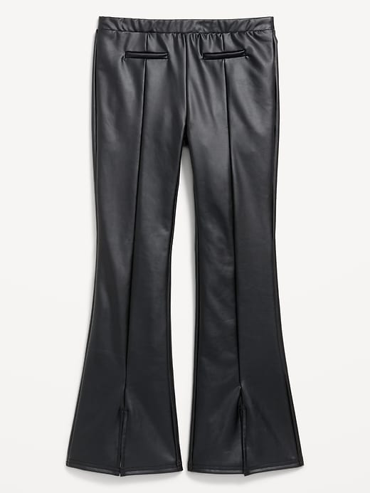 Image number 1 showing, Faux-Leather Trouser Flare Pants for Girls