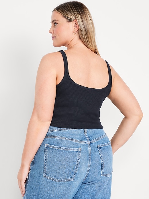 Image number 5 showing, Cropped Pointelle Cami Top