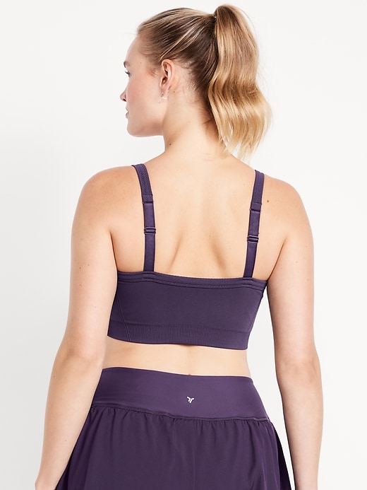 Image number 6 showing, Light Support Fluid Seamless Ribbed Sports Bra