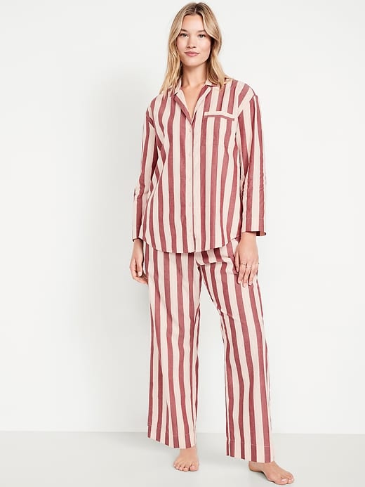 Image number 5 showing, Poplin Pajama Pant Set