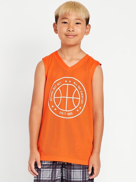 View large product image 1 of 4. Mesh Graphic Tank Top for Boys