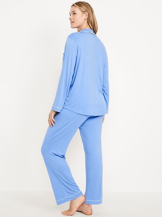 Image number 6 showing, Sunday Sleep Knit Jersey Pant Set