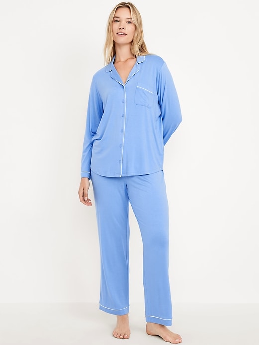 Image number 5 showing, Sunday Sleep Knit Jersey Pant Set