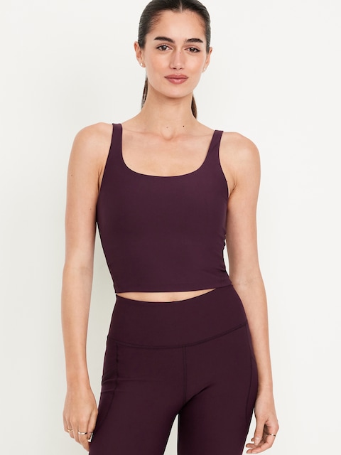 Light Support PowerSoft Longline Sports Bra - Dark Sepia