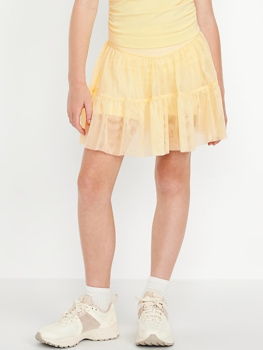 Image number 3 showing, High-Waisted PowerSoft Tutu Skort for Girls