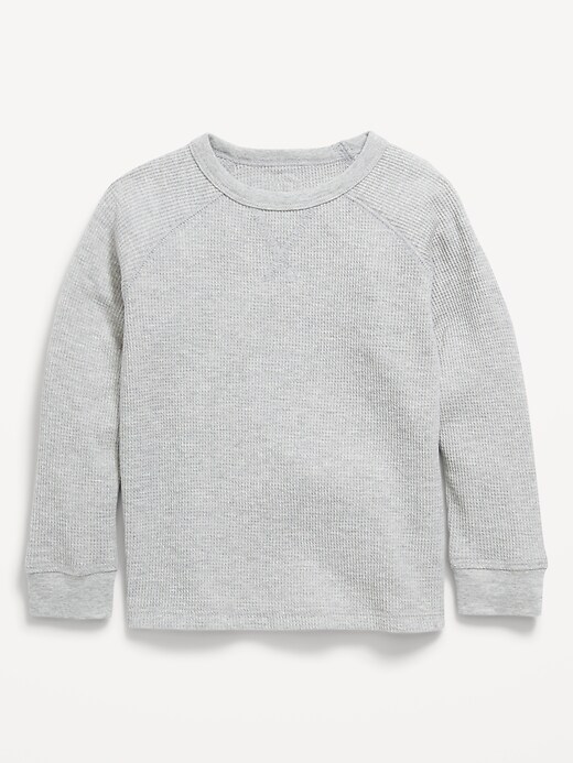 Image number 1 showing, Long-Sleeve Thermal Knit T-Shirt for Toddler Boys