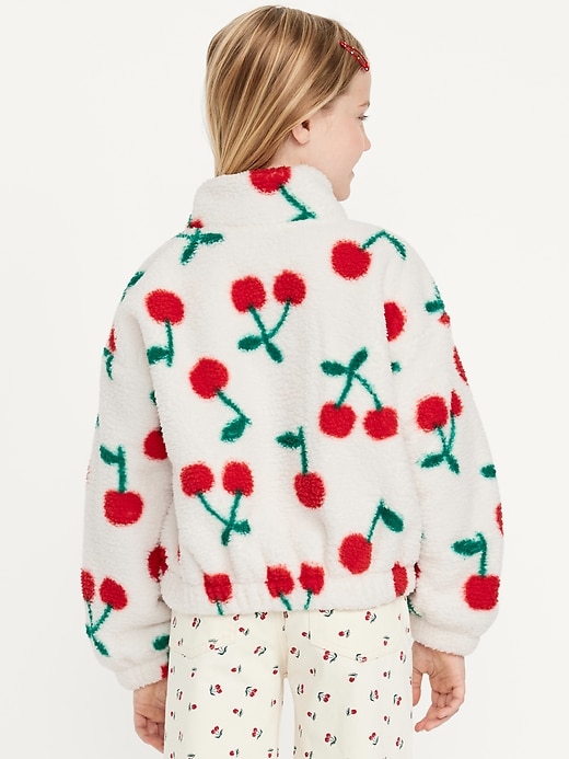 Image number 2 showing, Oversized Sherpa Zip Jacket for Girls