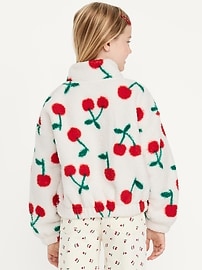 Image number 2 showing, Oversized Sherpa Zip Jacket for Girls