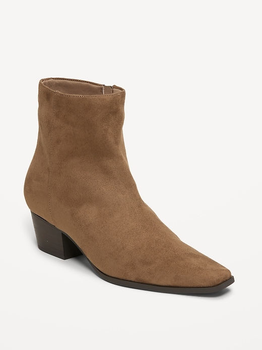 Image number 1 showing, Low-Heel Booties for Women