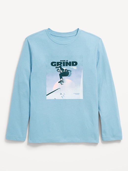 Image number 1 showing, Long-Sleeve Graphic T-Shirt for Boys