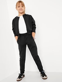 View large product image 3 of 4. Slim High-Waisted Dynamic Fleece Joggers for Girls