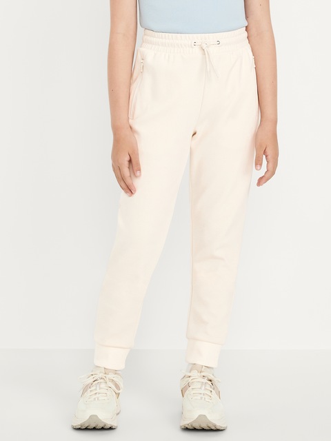 Pantalon de jogging étroit à taille haute en Molleton dynamique pour fille