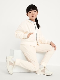 Voir une image plus grande du produit 3 de 4. Pantalon de jogging étroit à taille haute en Molleton dynamique pour fille