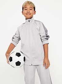 Image number 1 showing, Full-Zip Track Jacket for Boys