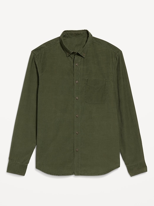 L'image numéro 4 présente Chemise passe-partout de coupe classique en velours côtelé