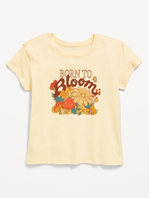 T-shirt à manches courtes à imprimé pour fille