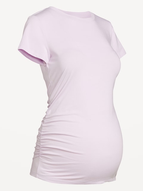 T-shirt ras du cou de Maternité - Brume Lilas
